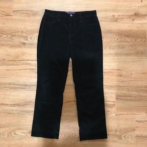 NYDJ Low Rise Black Corduroy Pants
